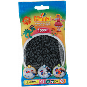 Hama Midi-perler 207-18 svart - 1000 stk.