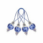  KnitPro Zooni Maskemarkører/Markeringsringer Blooming Blue - 12 stk