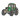 Strygemærke Traktor Grønn 6x6,5 cm - 1 stk
