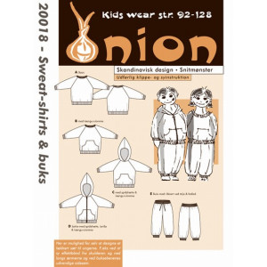 Bilde av Onion Snittmønster Kids 20018 Sweatshirt & Bukse Str. 92-128/2-8 år