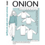 ONION Snittmønster 5046 Sweatshirt med Dypt Ermegap Str. XS-XL