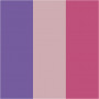Plus Colour tusj, fuchsia, støvete rosa, mørk lilla, L: 14,5 cm, strek 1-2 mm, 3 stk./ 1 pk.
