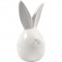 Hare, H: 6,7 cm, dia. 3,6 cm, 12 stk., hvit