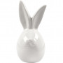 Hare, H: 11,4 cm, dia. 5,5 cm, 12 stk., hvit