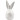 Hare, H: 11,4 cm, dia. 5,5 cm, 12 stk., hvit