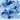 Harmoni facettperlemix, str. 4-12 mm, hullstr. 1-2,5 mm, 250 g, blå harmoni