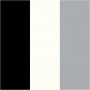 Plus Color tusj, svart, offwhite, regngrå, L: 14,5 cm, strek 1-2 mm, 3 stk./ 1 pk.