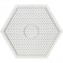 Perleplate, stor sekskant, str. 15x15 cm, 10 stk./ 1 pk.