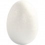 Egg, H: 4,8 cm, hvit, isopor, 100 stk.