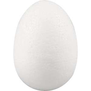 Bilde av Egg, H: 7 Cm, Hvit, Isopor, 50 Stk.