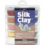 Silk Clay® , ass. farger, støvete farger, 10x40g