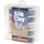 Silk Clay® , ass. farger, støvete farger, 10x40g