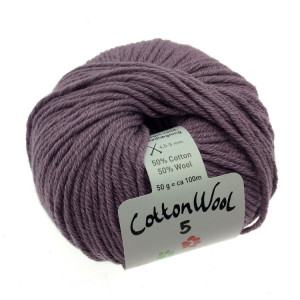 Bilde av Gepard Garn Cottonwool 5 Unicolour 618 Dusty Purple - Dusty Purple