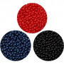 Pearl Clay®, svart, blå, rød, 1 sett, 3x25+38 g