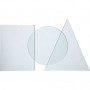 Glassplate, str. 8x6 cm, tykkelse 3 mm, 10 stk./ 1 kasse