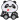 Strygemærke Siddende Panda 6,4x6,5cm