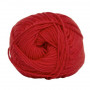 Hjertegarn Cotton nr. 8 4500 Rødt