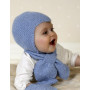 Baby Aviator Hat by DROPS Design - Lue, Skjerf og Votter Strikkeoppskrift str. 1 mdr - 4 år