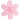 Strykejernsetikett Blomst rosa 4,5x4 cm