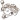 Infinity Hearts Karabinhake Metall Sølv 5x10mm - 10 stk