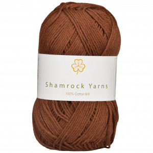 Bilde av Shamrock Yarns 100% Cotton 8/4 Garn 08 Mørkebrun