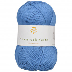 Bilde av Shamrock Yarns 100% Cotton 8/4 Garn 10 Støvet Lys Jeansblå