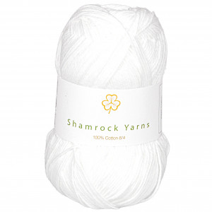 Bilde av Shamrock Yarns 100% Cotton 8/4 Garn 02 Hvit