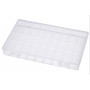 Sortiment Boks Plast Transparent 37,5x23x4,5cm - 36 rom