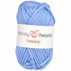 Infinity Hearts Snowdrop Garn 08Lys Jeansblå