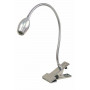 Kleiber LED-klemmelampe 360° Fleksibel Sølv 38cm
