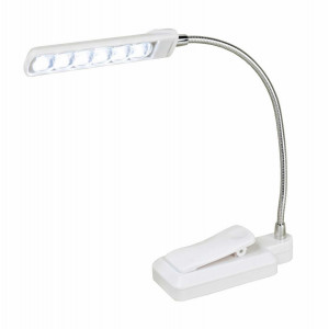 Bilde av Kleiber Mini Led Klips Lampe Fleksibel Hvit/sølv 18cm