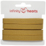 Infinity Hearts Sildebensbånd Bomull 10mm 11 Sennep - 5m