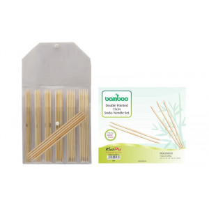 KnitPro Bamboo Bambus 15 cm 2-5 mm 7 strrelser