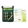 KnitPro Bamboo Utskiftbart rundpindesett Bambus 60-80-100 cm 3-5 mm 5 størrelser Starter Kit
