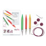 KnitPro Trendz Utskiftbare rundpinnesett Akryl 60-80-100 cm 9-12 mm 3 størrelser Chunky
