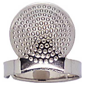 Clover Justerbar Fingerbl med plate Metall Onesize