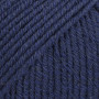 Drops Cotton Merino Garn Unicolor 08 Marineblå