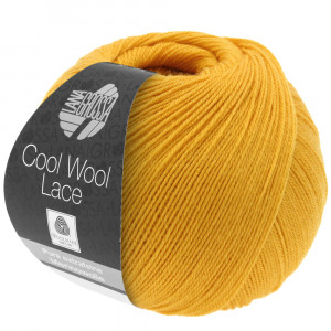 Bilde av Lana Grossa Cool Wool Lace Garn 09 Corn Yellow
