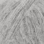 Drops Børstet alpakka-silkegarn Unicolor 02 Lys grå