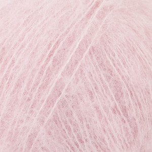 Drops Børstet alpakkasilkegarn Unicolour 12 Dusty Pink