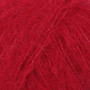 Drops Børstet alpakkasilkegarn Unicolour 07 Rødt