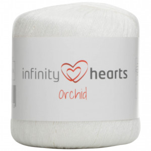 Infinity Hearts Orchid Garn 01 Hvit