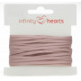 Infinity Hearts Satengbånd Dobbeltsidig 3mm 146 Rosa - 5m