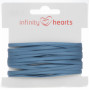 Infinity Hearts Satengbånd Dobbeltsidig 3mm 338 Blå - 5m