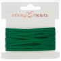 Infinity Hearts Satengbånd Dobbeltsidig 3mm 563 Støvet Grønn - 5m