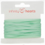 Infinity Hearts Satengbånd Dobbeltsidig 3mm 530 Mint - 5m