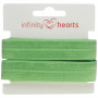 Infinity Hearts Foldeelastikk 20mm 549 Lys grønn - 5m