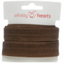 Infinity Hearts Foldeelastikk 20mm 850 Brun - 5m