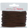 Infinity Hearts Anorakksnor Polyester 3mm 06 Brun - 5m
