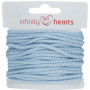 Infinity Hearts Anorakksnor Polyester 3mm 08 Lys Blå - 5m